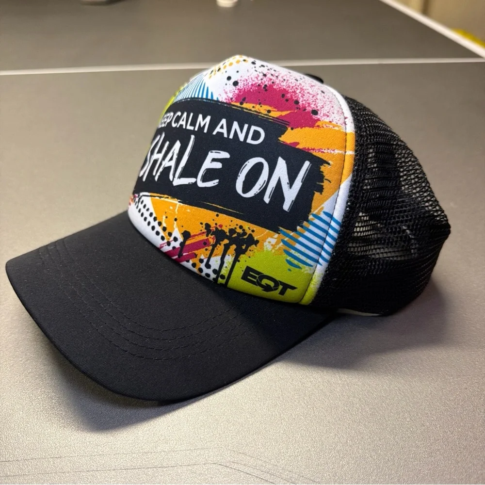 Keep Calm And Shale On Black Multi Trucker Hat‎ Snapback New without Tags